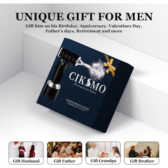 Electric Cocktail Smoker Kit - Rechargeable Whiskey Smoker Kit with Smoking Gun - Picture 4 of 7